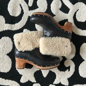 UGG AUSTRALIA Lynnea Studded Clog Boots Size 7